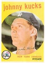 1959 Topps Baseball Cards      289     Johnny Kucks